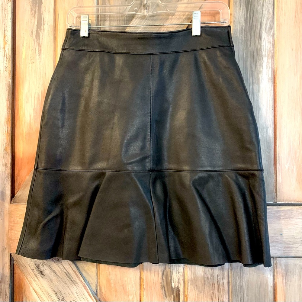John Paul Richard Leather Mini Skirt Size 4